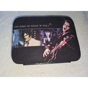 Elvis Presley Ashley M King of Rock N Roll Hard Shell Wallet Rhinestone